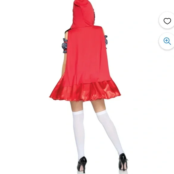 Wonderland Women's Miss Riding Hood Female Adult Red Halloween Dress Cos… - Picture 10 of 10
